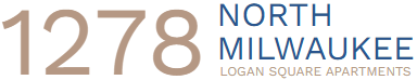 A logo for north milwaukee logan square apartments