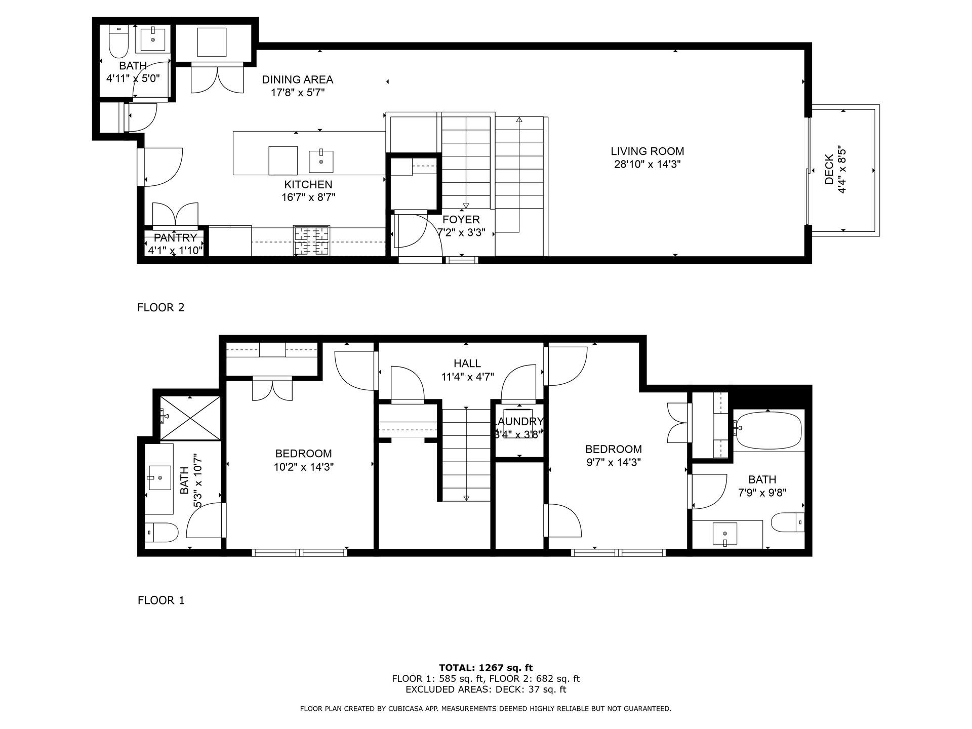 A black and white floor plan of a house.