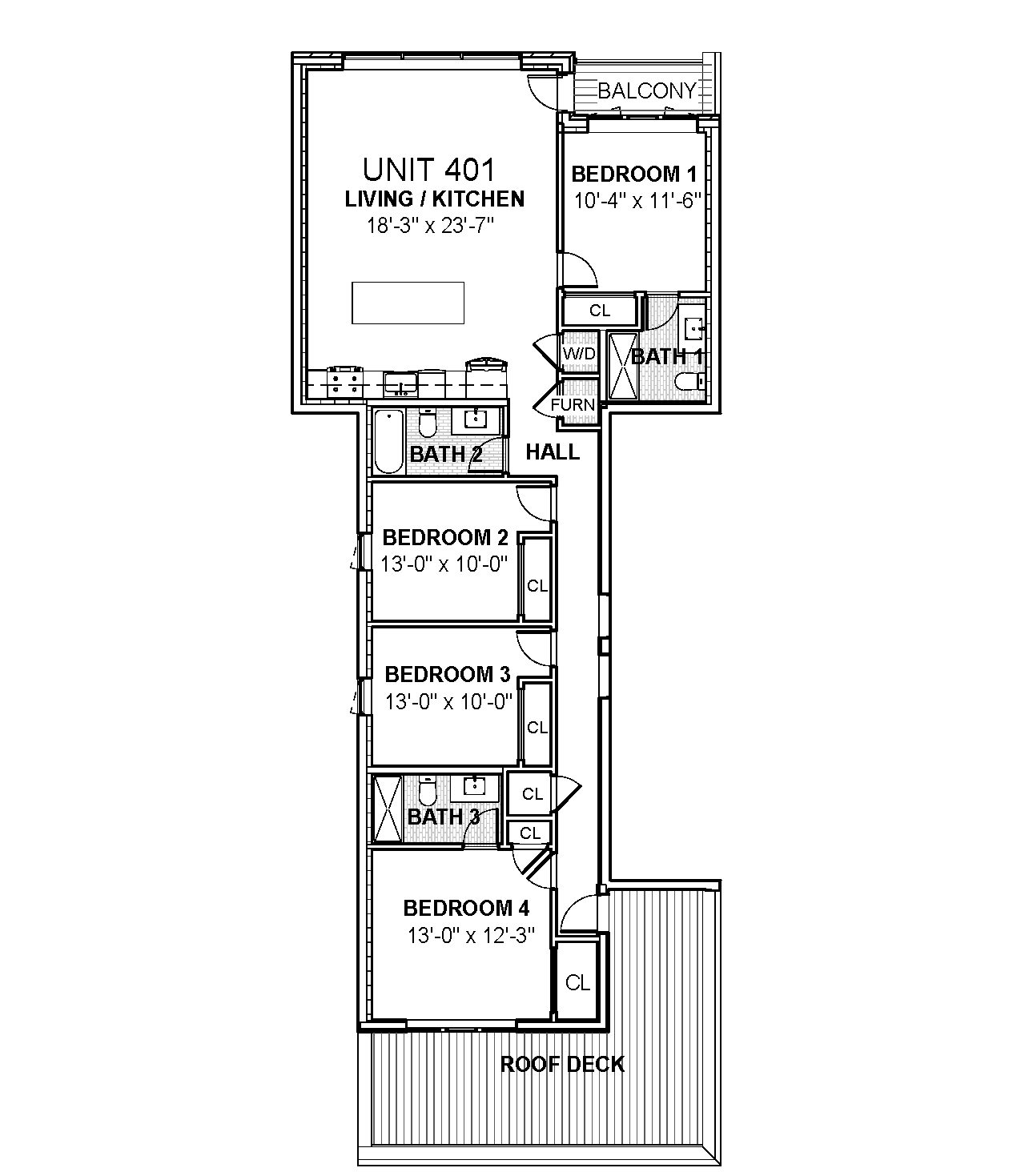 Unit 401 Floor Plan