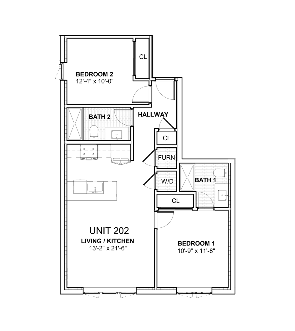 Unit 202 Floor Plan