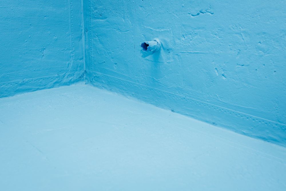 Fresh Waterproofing Applied To The Bathroom Surfaces — Bananacoast Waterproofing in Bellingen, NSW