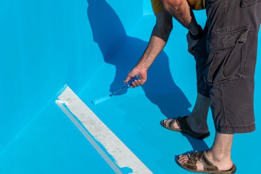 Waterproof Coating Applied To The Floor And Walls Of The Pool — Bananacoast Waterproofing in Bellingen, NSW