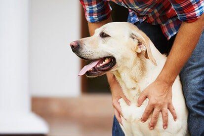 Man Hugging his Dog - Behavioral Medicine in Ashland, VA