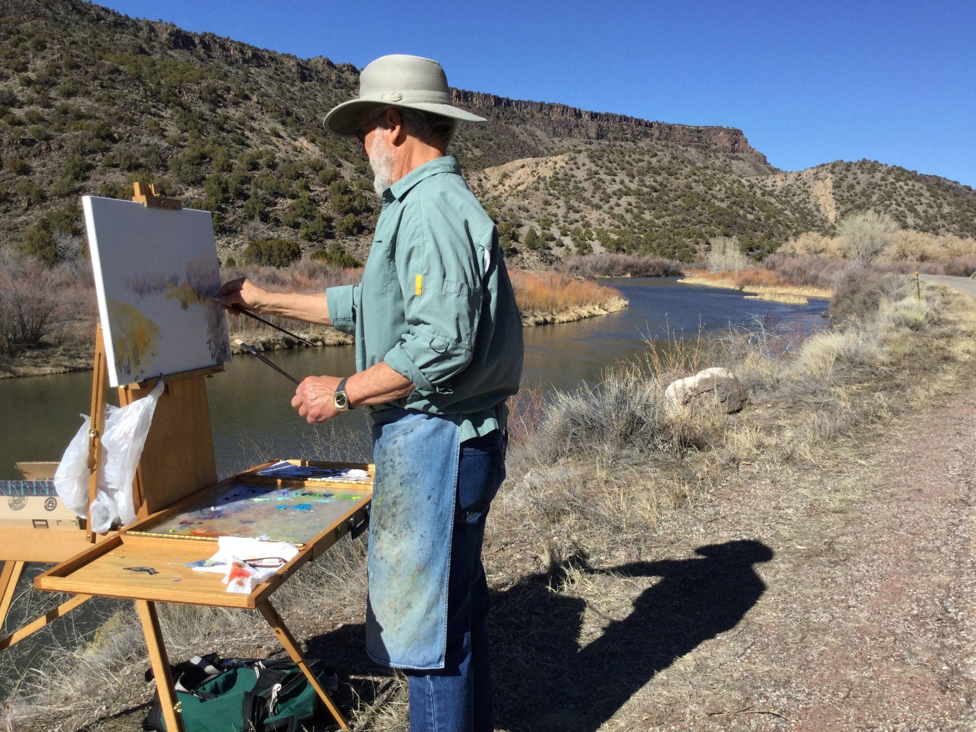 Painting On Site, New Mexico