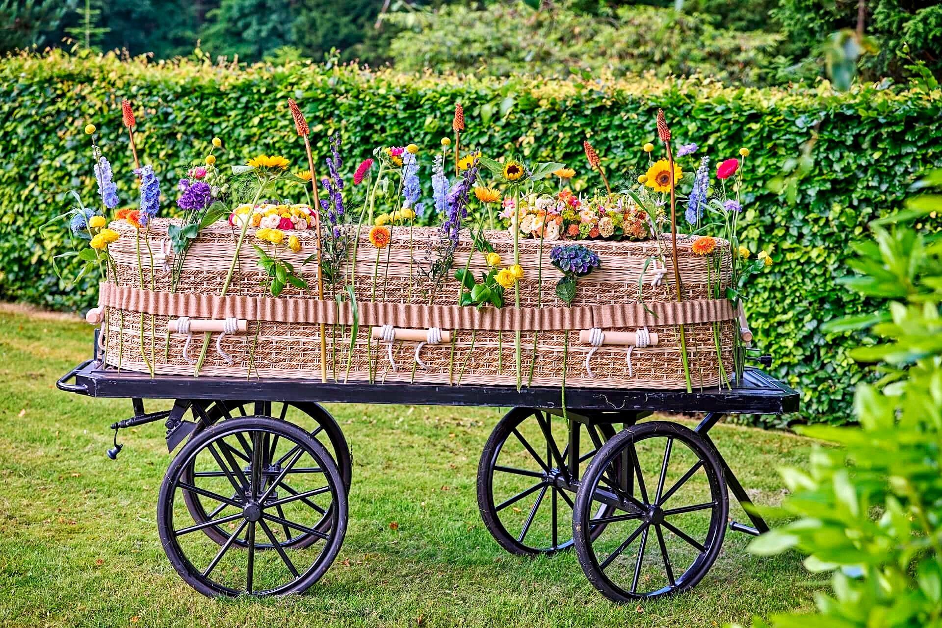 Bloemennis bloemenband Afscheid met Bloemen