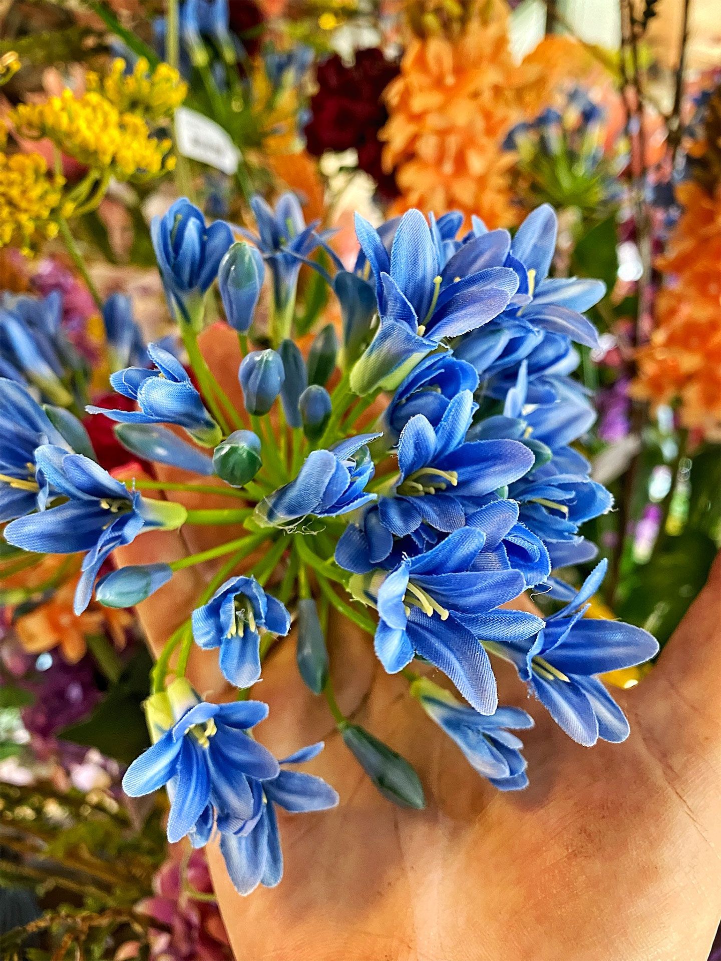 Bloemennis kunstbloemen