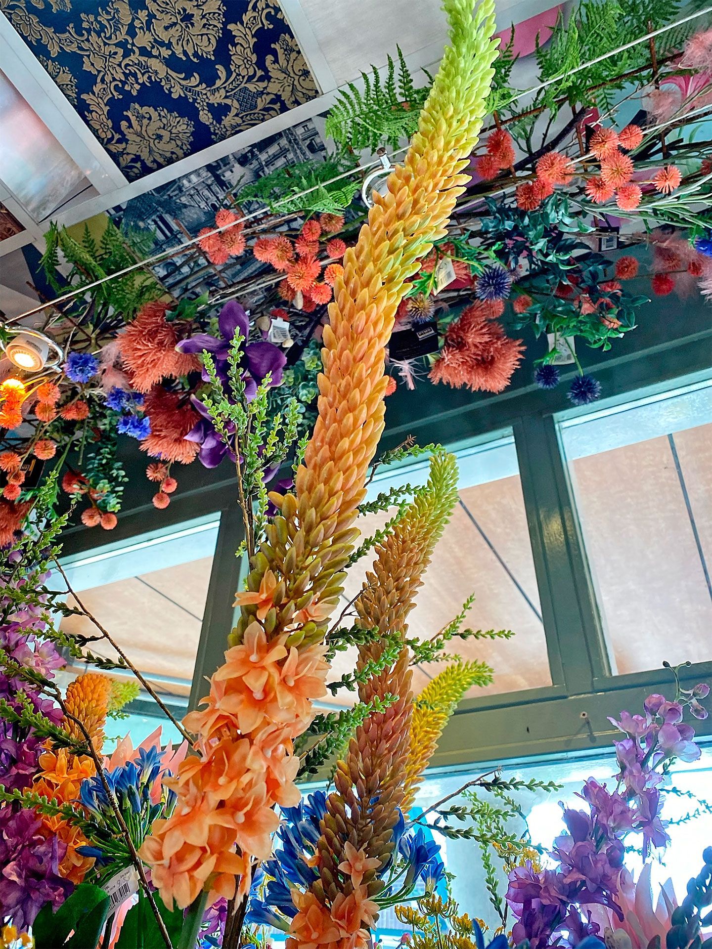 Bloemennis kunstbloemen