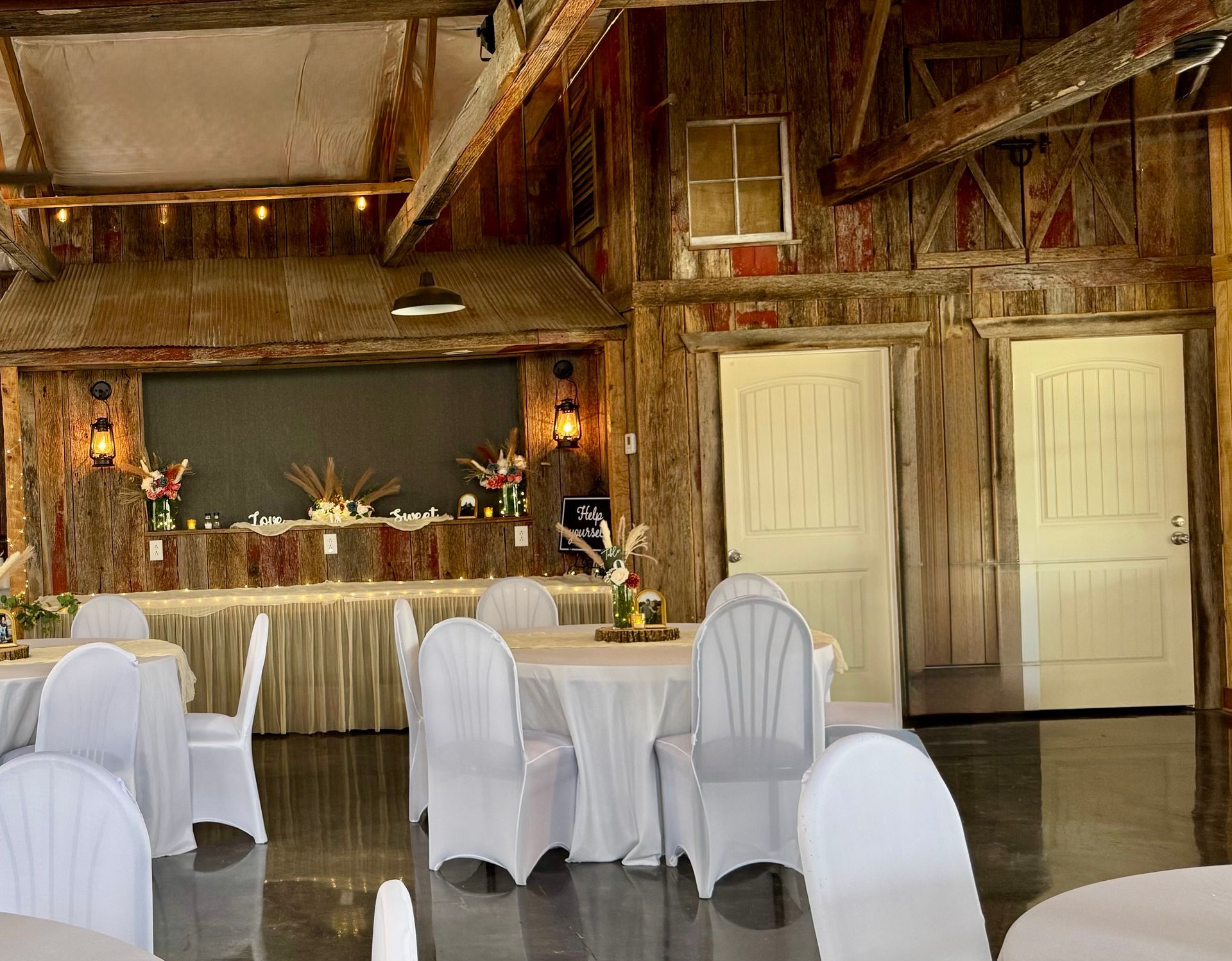 wedding reception at lorland country retreat