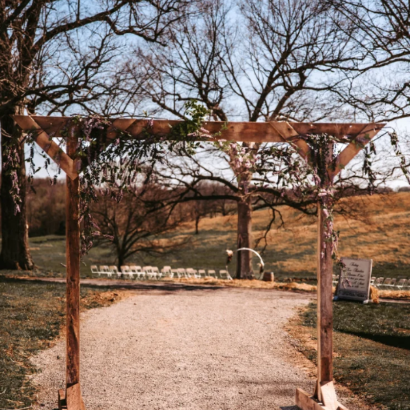 outdoor wedding at lorland country retreat