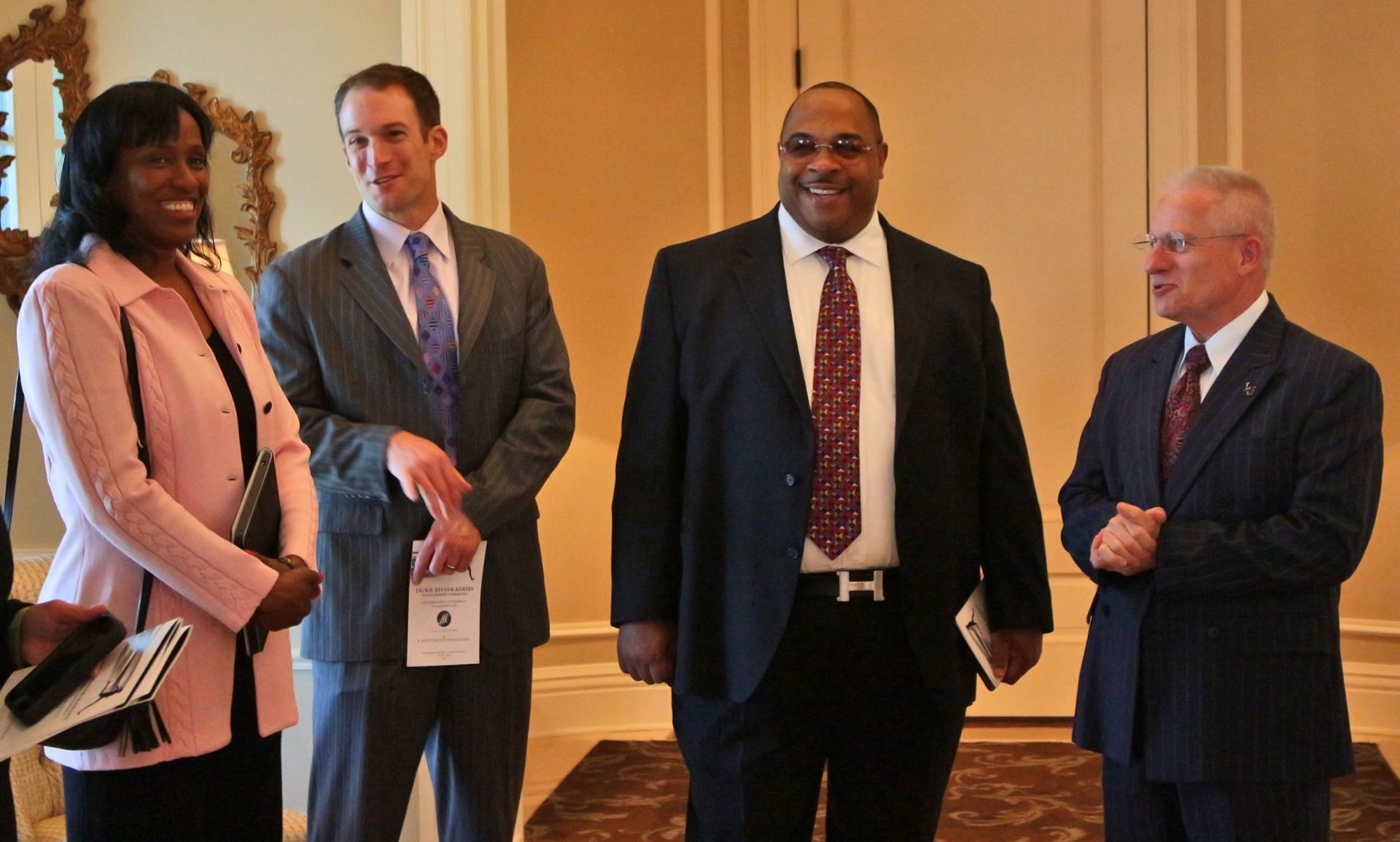 Rickey and His Team With Formal Attire