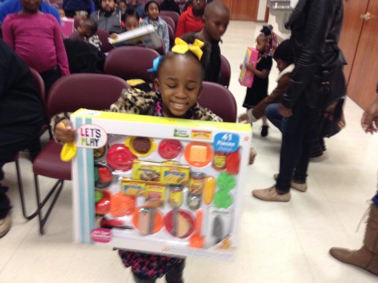 Little Girl Happy With Her New Toy