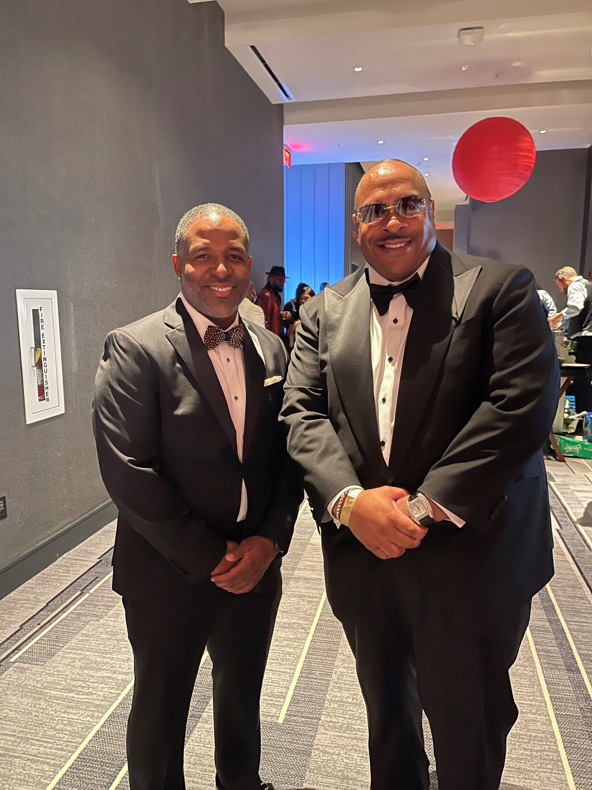 Rickey Wearing Formal Suit in a Party