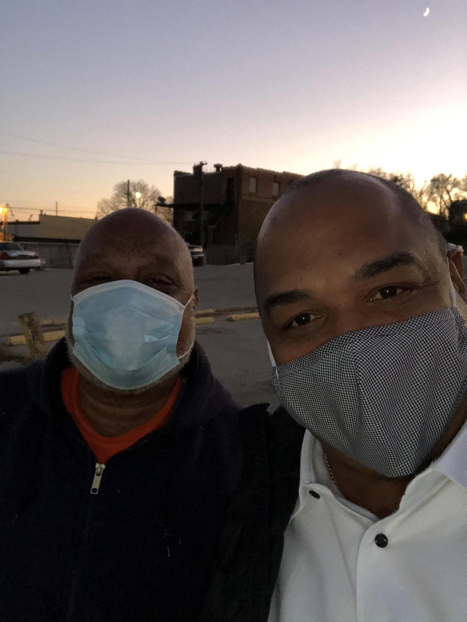 Rickey and a Senior Man