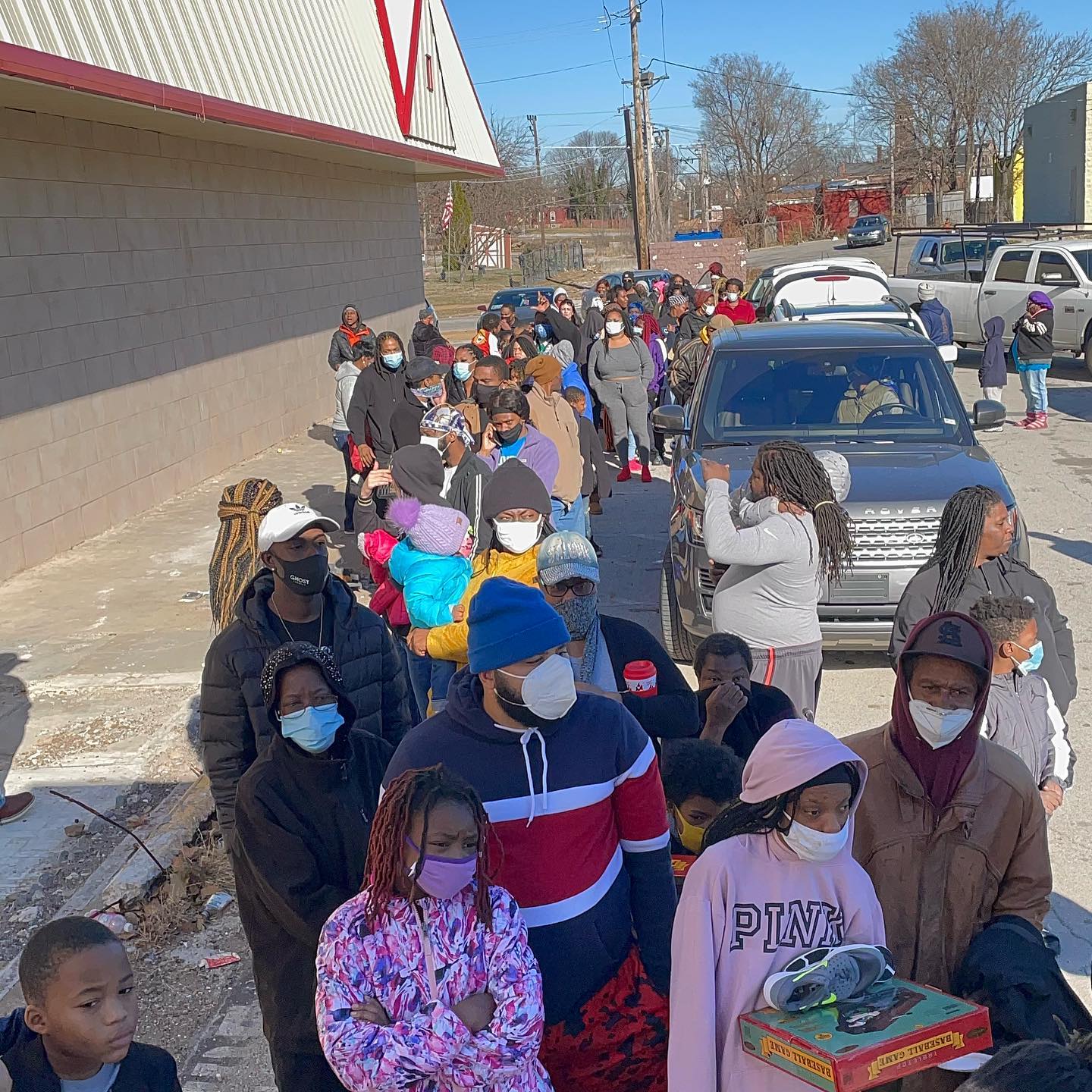 People Waiting in Line