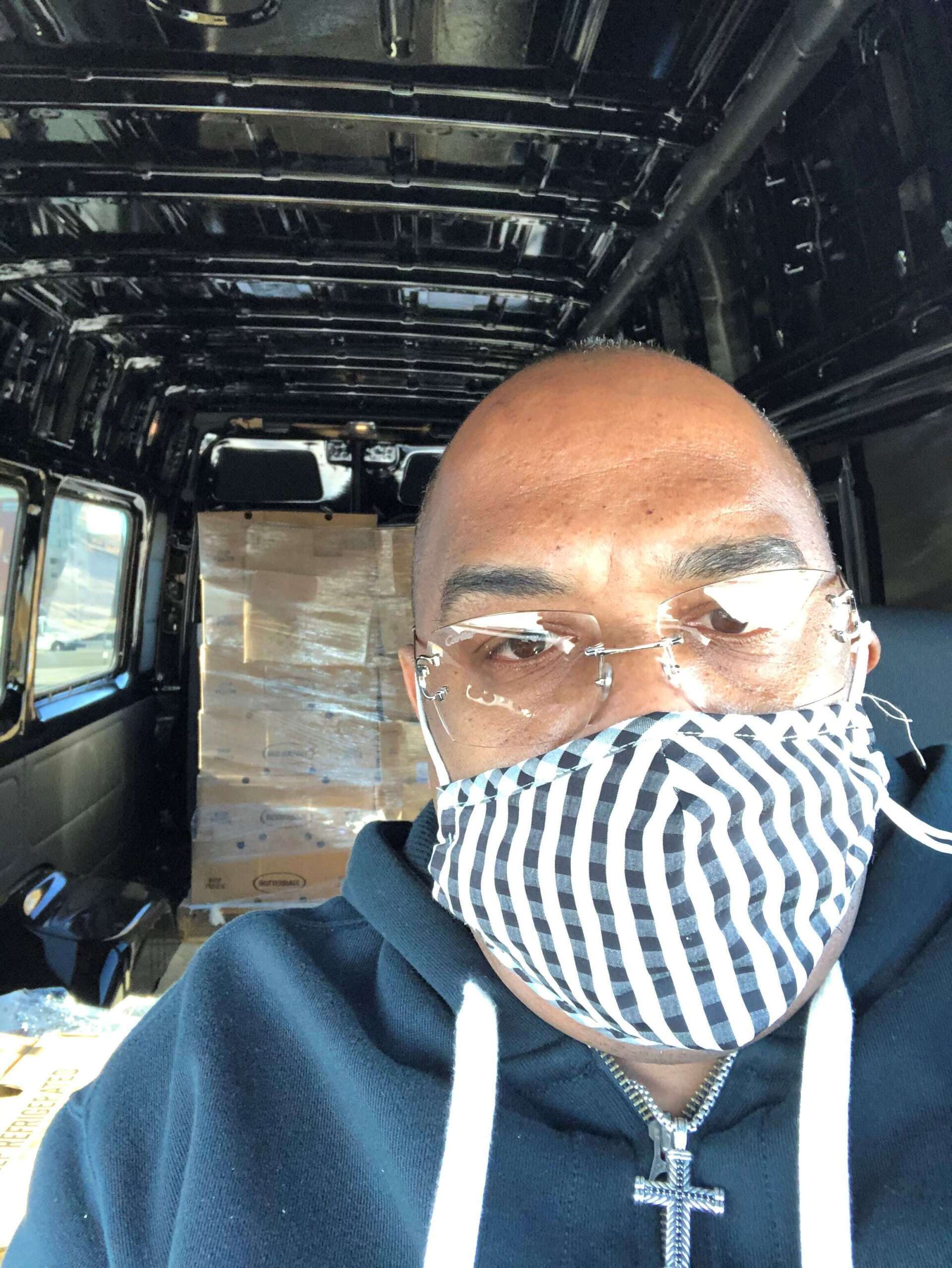 Rickey in a Delivery Van