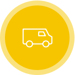 Yellow circle with a white van icon. | Mohr's Automotive