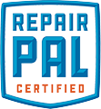 Repair Pal Certified logo, blue and orange, inside a shield shape. | Mohr's Automotive