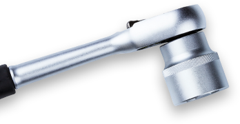 Silver ratchet wrench with a socket attached. | Mohr's Automotive