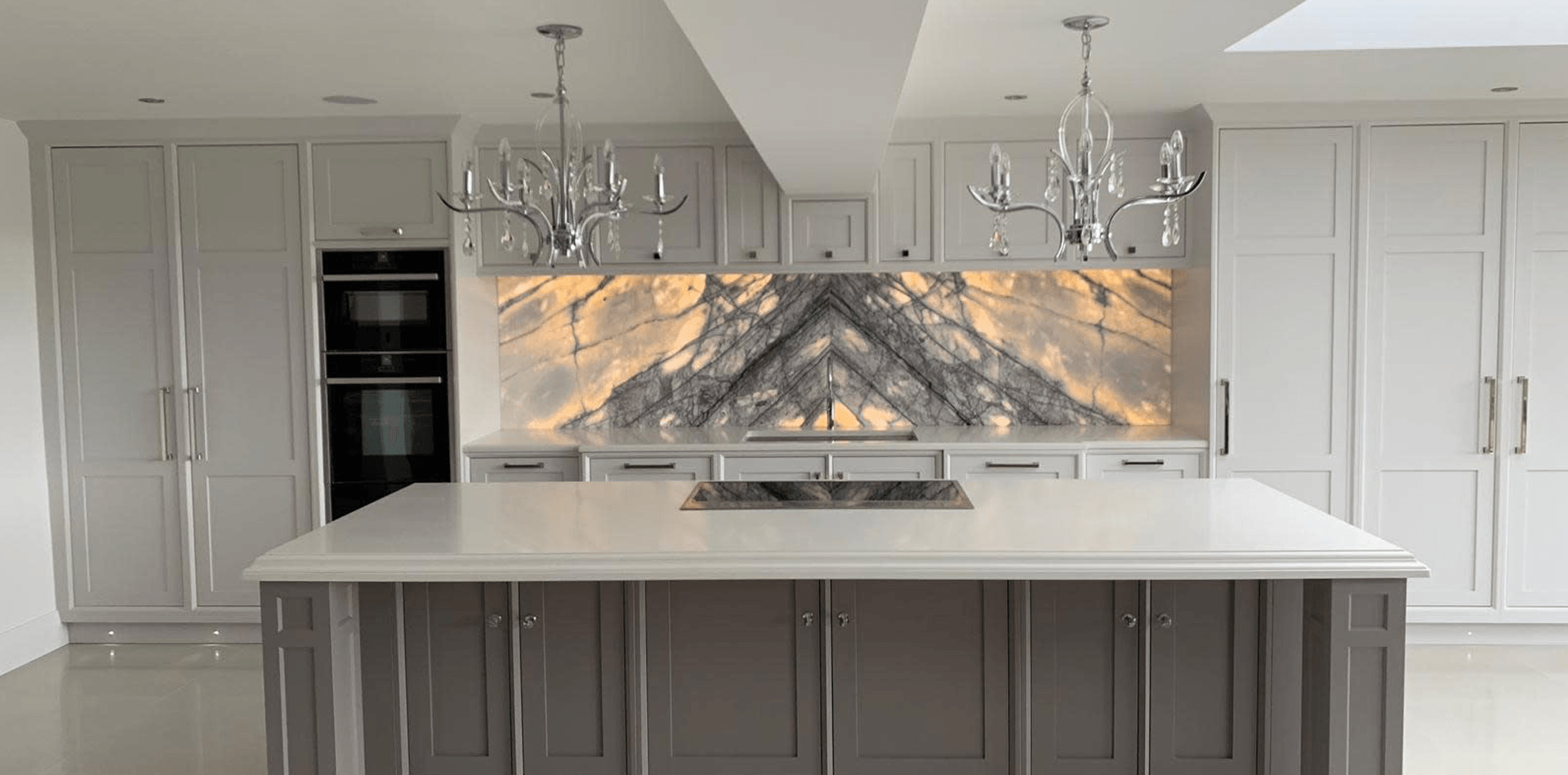 hand painted kitchen