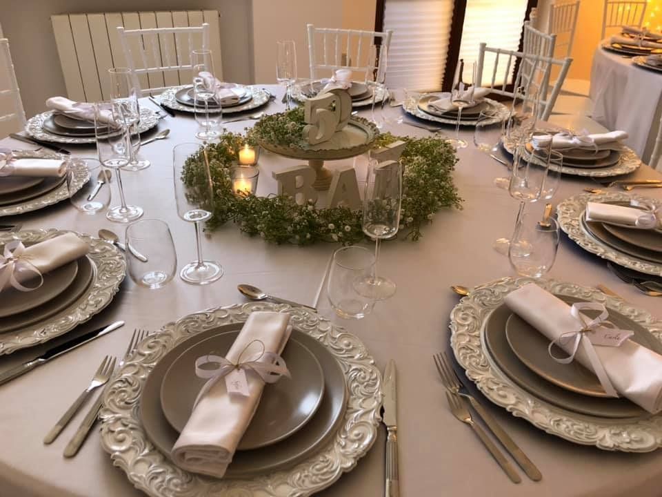 allestimento tavoli personalizzati