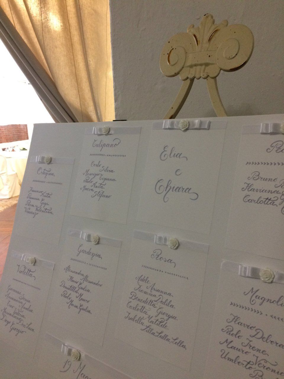 tableau per matrimonio