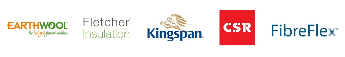 Perth Insulation - Brand logos Knauf, Kingspan, Autex, Bradford, Fletcher