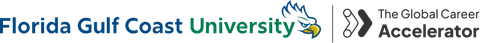 Florida Gulf Coast University and The Global Career Accelerator logo