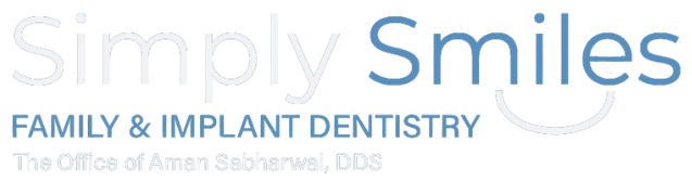 The logo for simply smiles family and implant dentistry