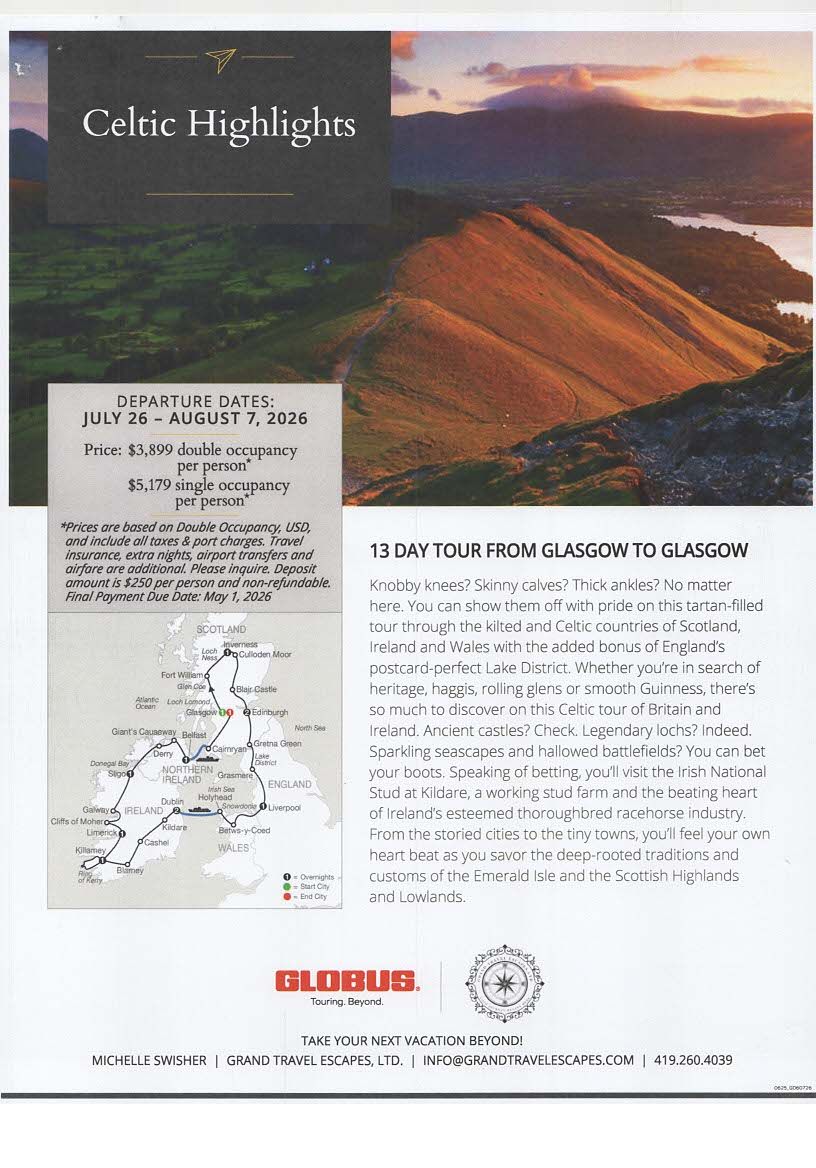 Ireland, Scotland, Wales & Britian July 2026 Page 1