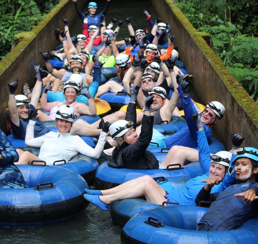 Michelle Owner Grand Travel Escapes traveling with a group to Kauai on the Tube Ride