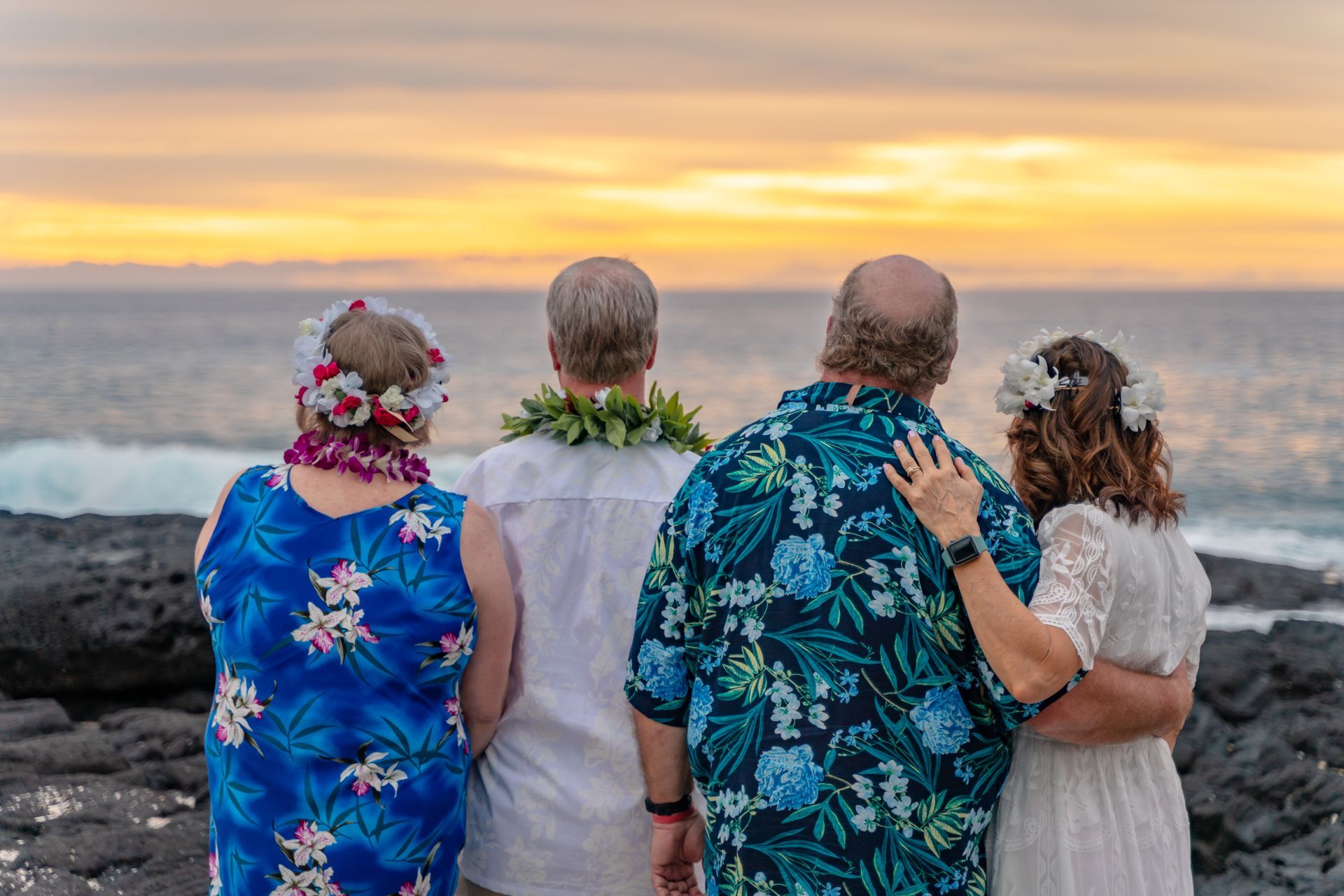 Michelle Owner of Grand Travel Escapes at Vow renewal in Kona Hawaii 