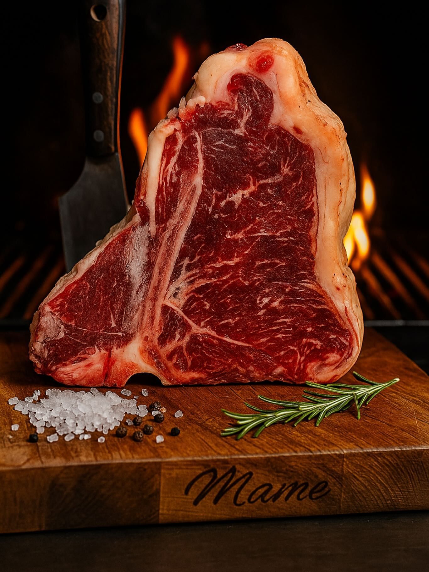 Insalata con carne affettata, rucola, pomodori e fiori commestibili su un piatto bianco; adagiata su una tovaglietta marrone.