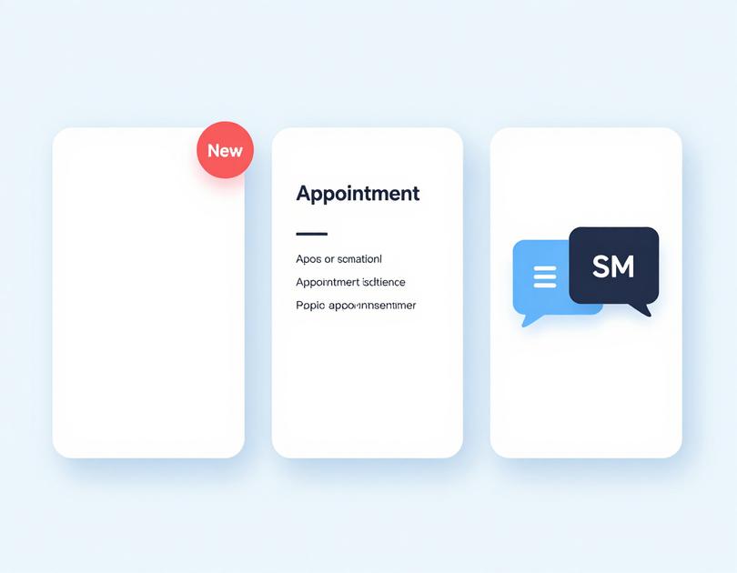 Covewell platform mockup showing website preview, inquiry notification, appointment confirmation, CRM pipeline, and automated message