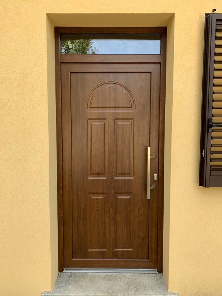 portone blindato in legno massello