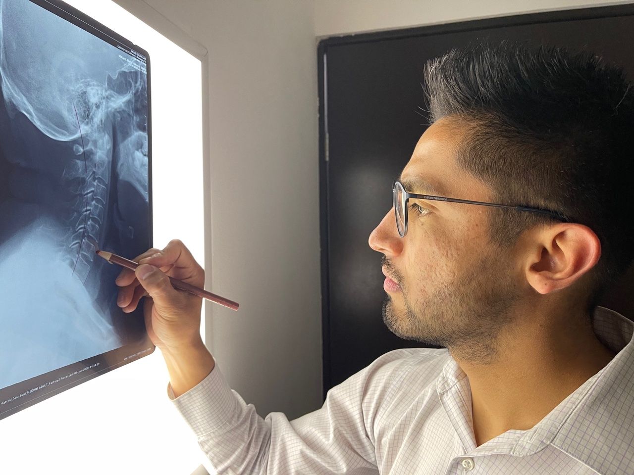 Radiografía, RX, quiropráctico trabajando, quiropráctico, ajuste quiropráctico