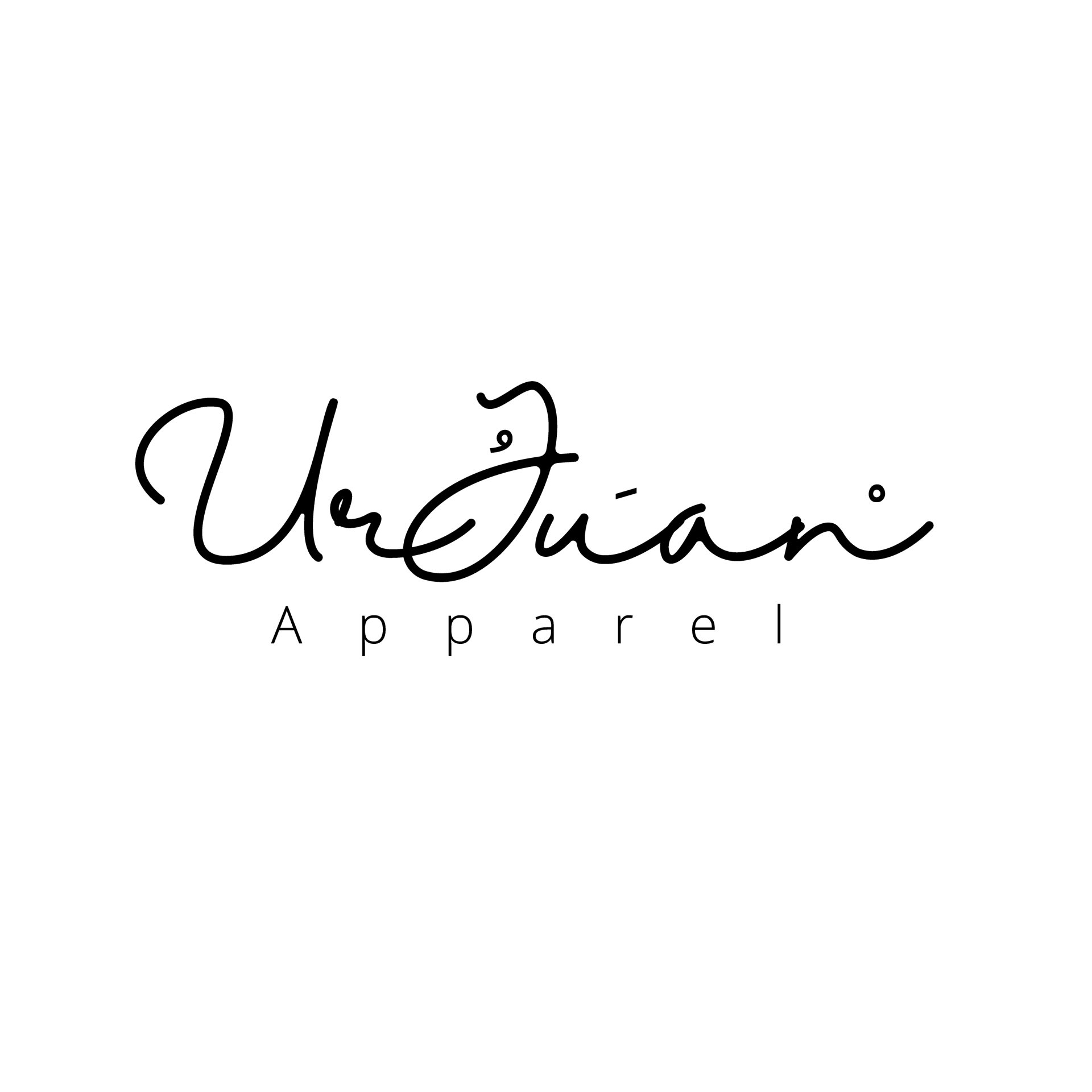 A black and white logo for ulitian apparel