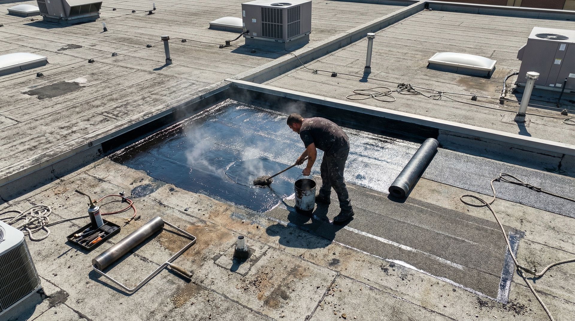 Commercial bitumen roofing service in Melbourne, FL