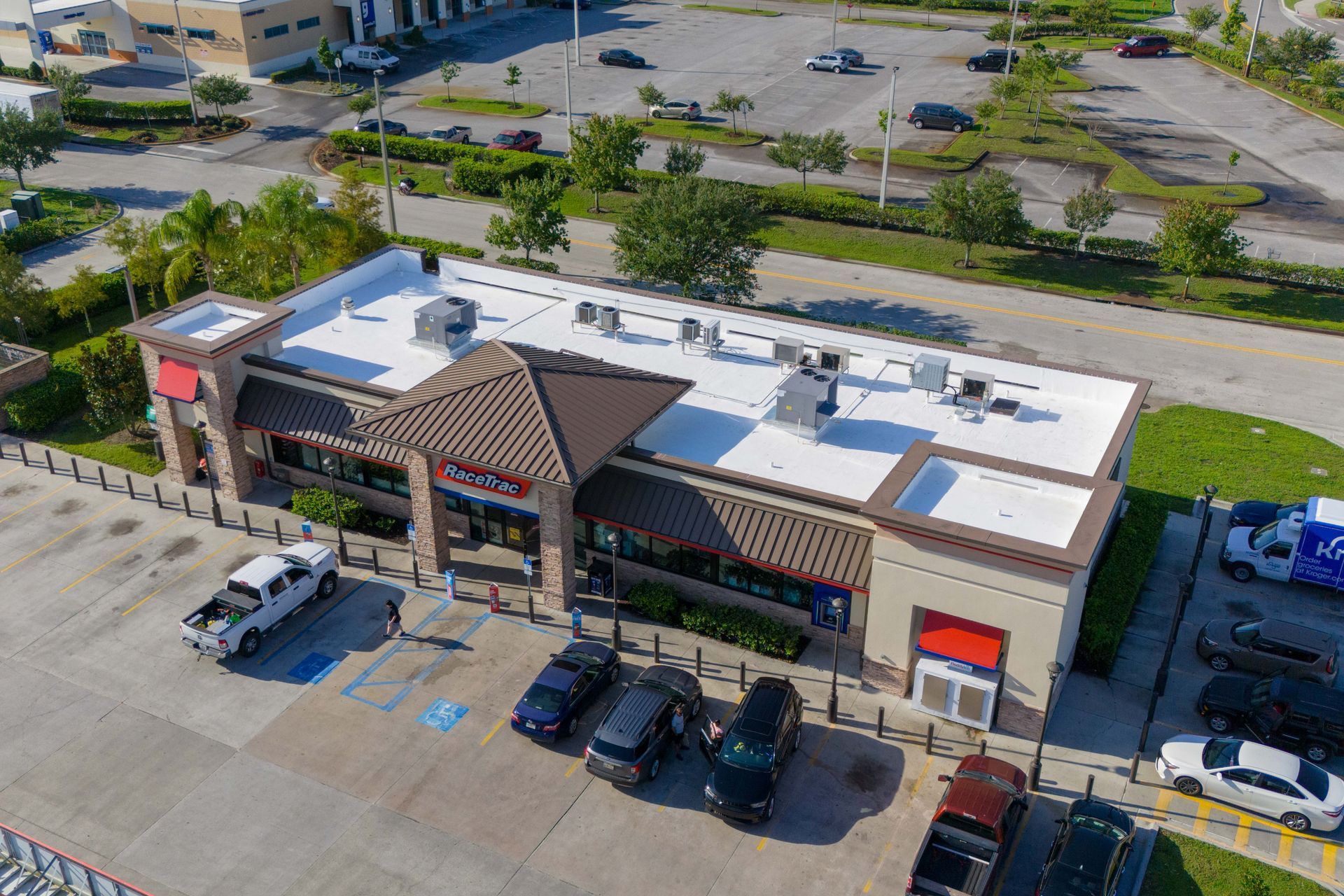 TPO flat roof installation commercial property Melbourne Florida