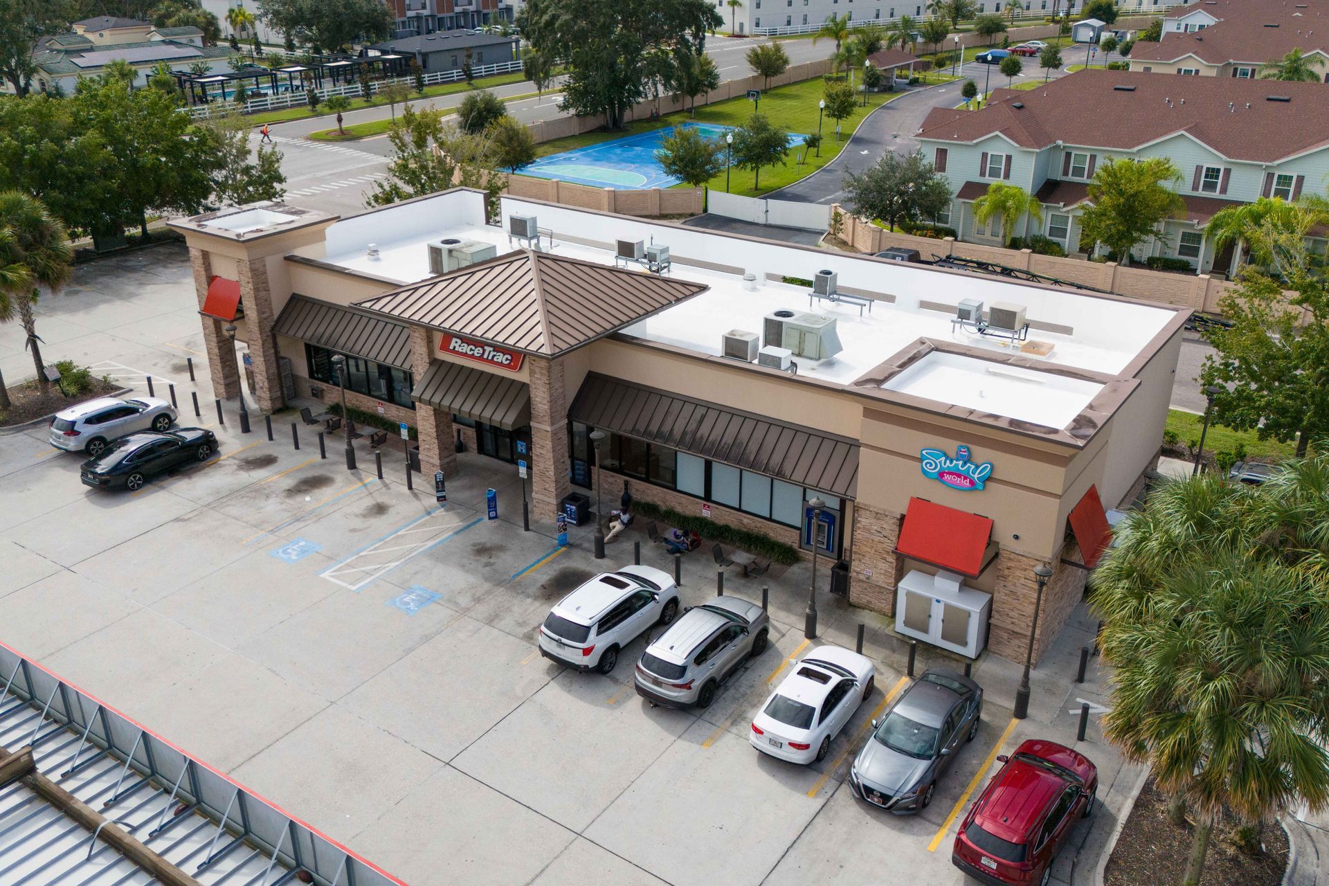 TPO flat roof installation commercial property Melbourne Florida