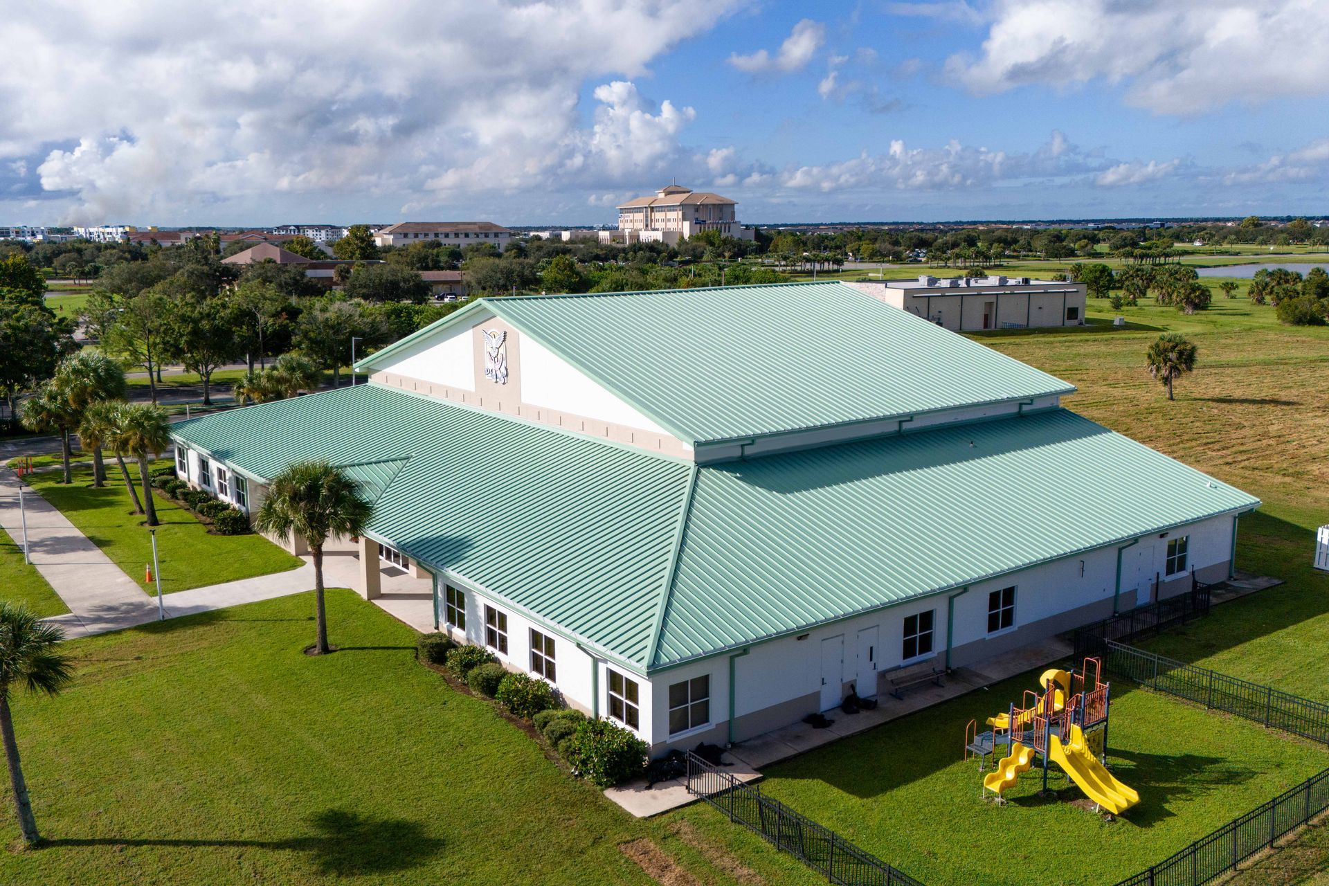 Commercial standing seam metal roof Brevard County Florida