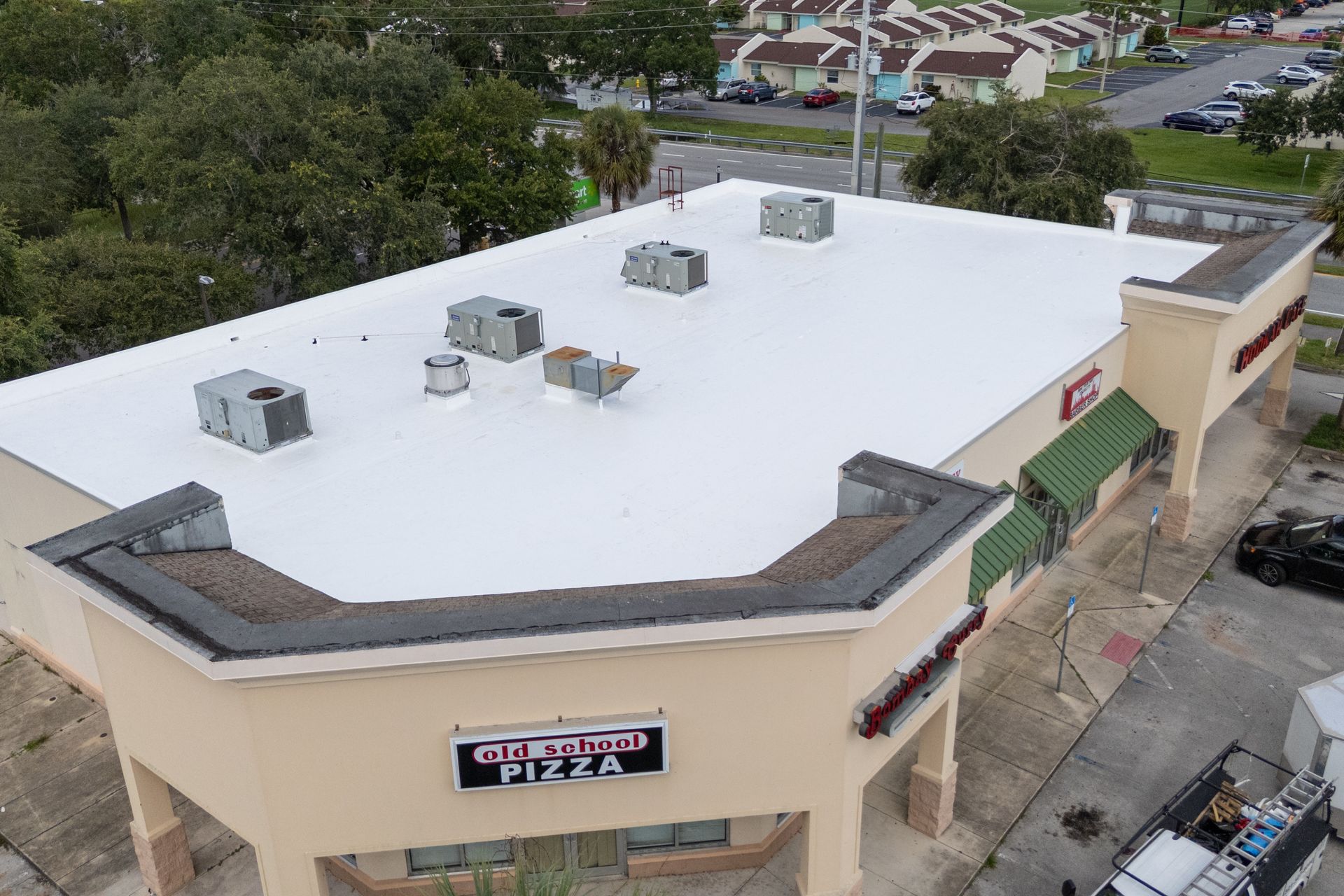 TPO roof installation on a commercial property in Melbourne, FL