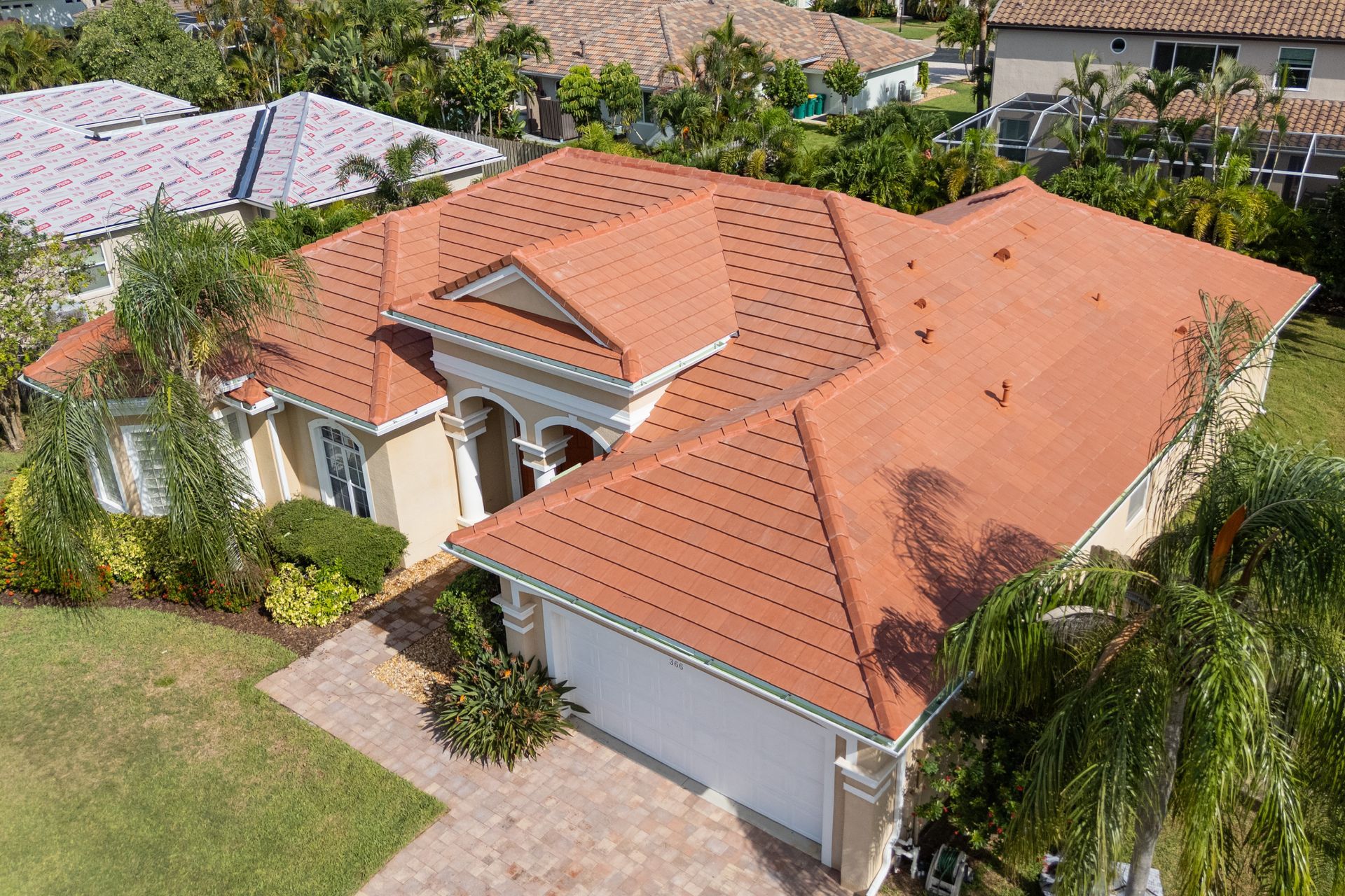 Tile roofing contractor residential project Melbourne Brevard County Florida JT Roofing