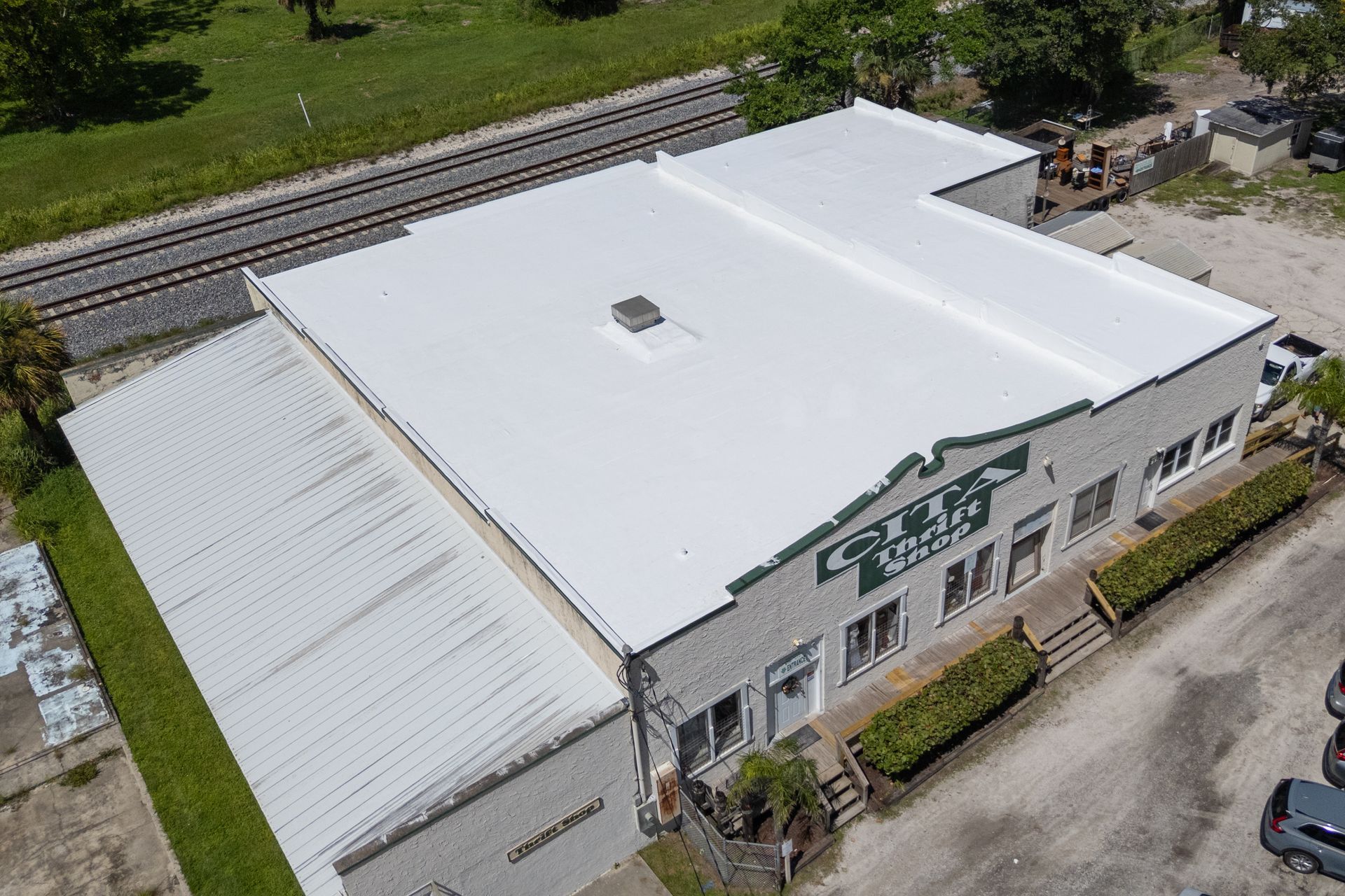 Commercial TPO roof installation in Melbourne, FL