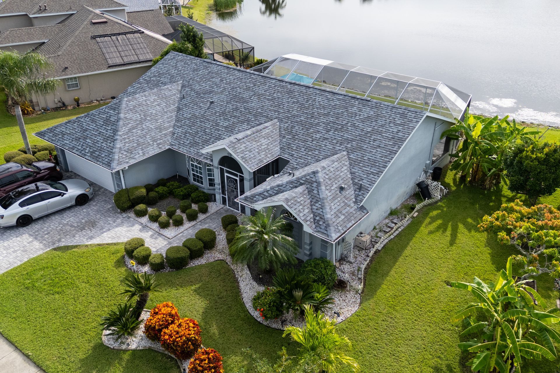 Asphalt shingle roof installation on a residence in Melbourne, FL