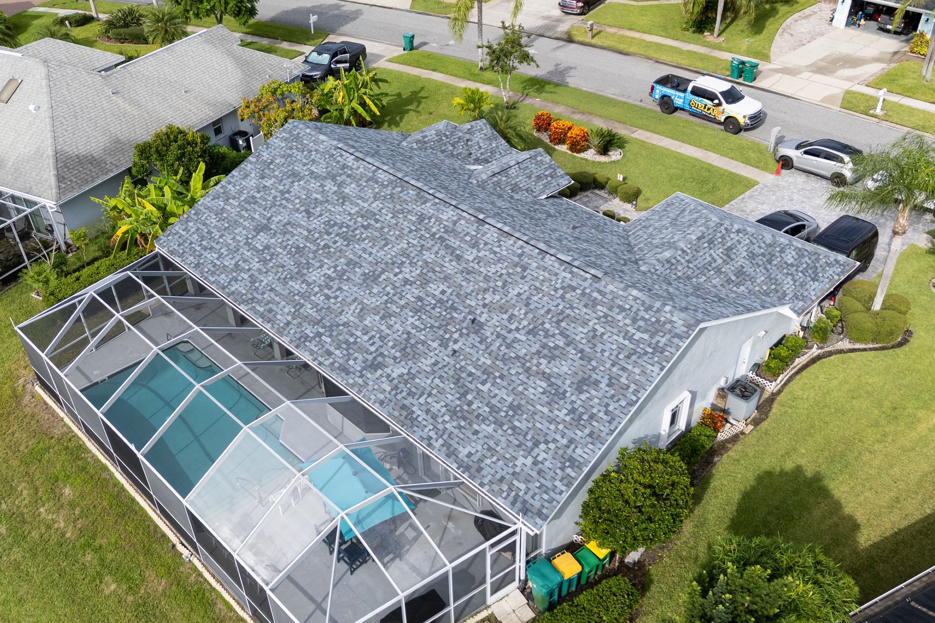 Residential asphalt shingle roofing project Melbourne Brevard County Florida completed by JT Roofing