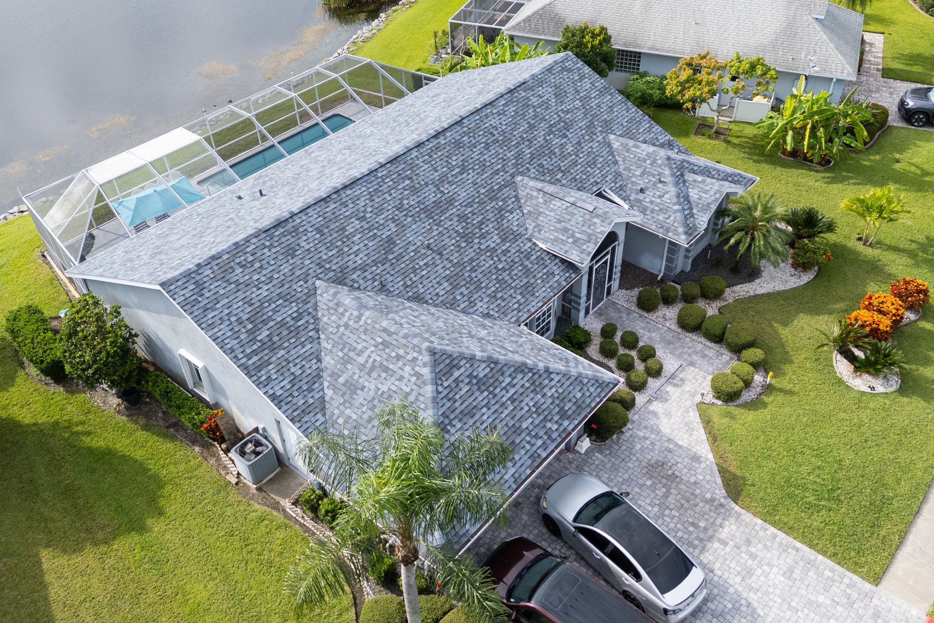 Residential roof replacement with asphalt shingles Melbourne Brevard County Florida JT Roofing