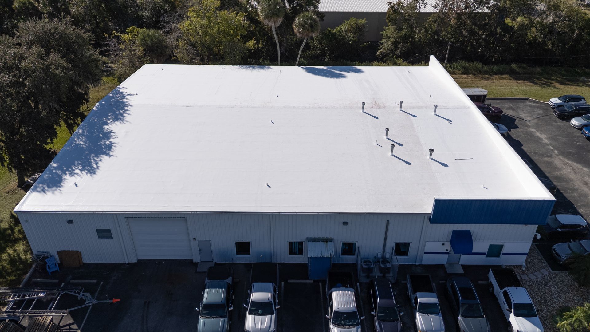 Commercial duro-last roof installation in Melbourne, FL