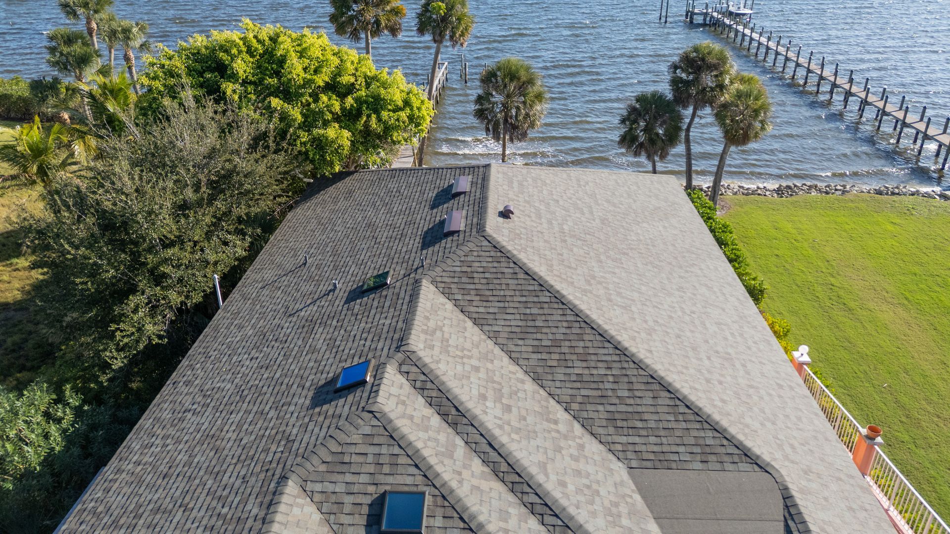 Residential asphalt roof replacement in in Melbourne, FL