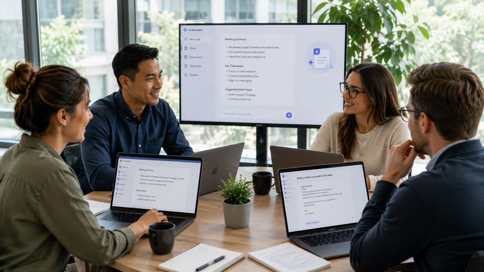 AI being used for meeting notes