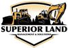 Logo: bulldozer and excavator, "SUPERIOR LAND MANAGEMENT & SOLUTIONS."